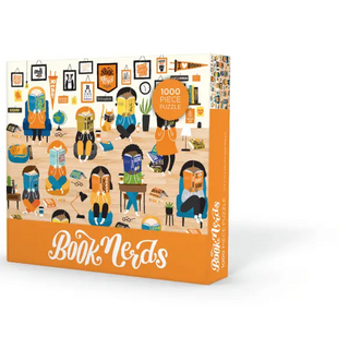 Book Nerds Puzzle 1000 Piece - Gibbs Smith Gift Trade
