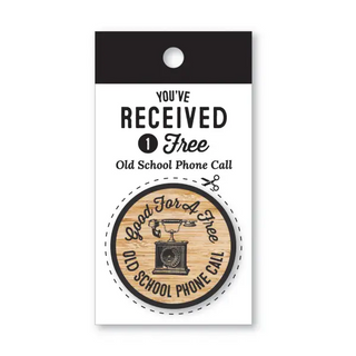 Old - School Phone Call Wooden Nickel - Spumoni Trade