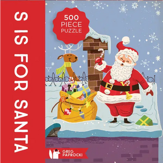 S is For Santa Puzzle 500 Piece - Gibbs Smith Gift Trade