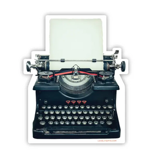 Typewriter Sticker - LoveLit Trade