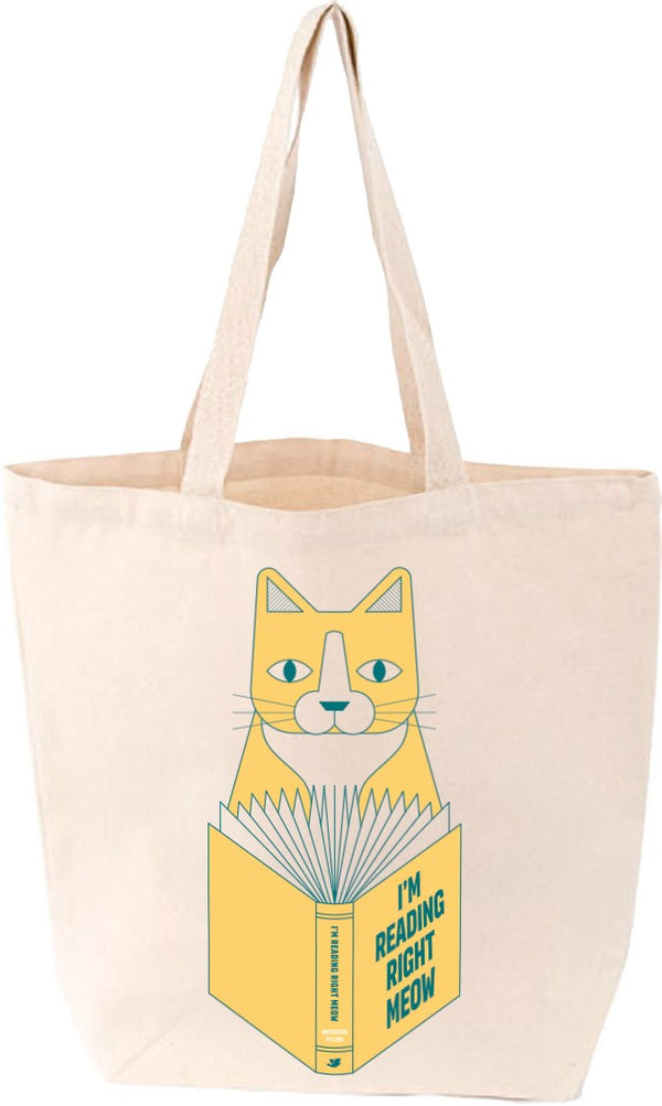 I’m Reading Right Meow Tote