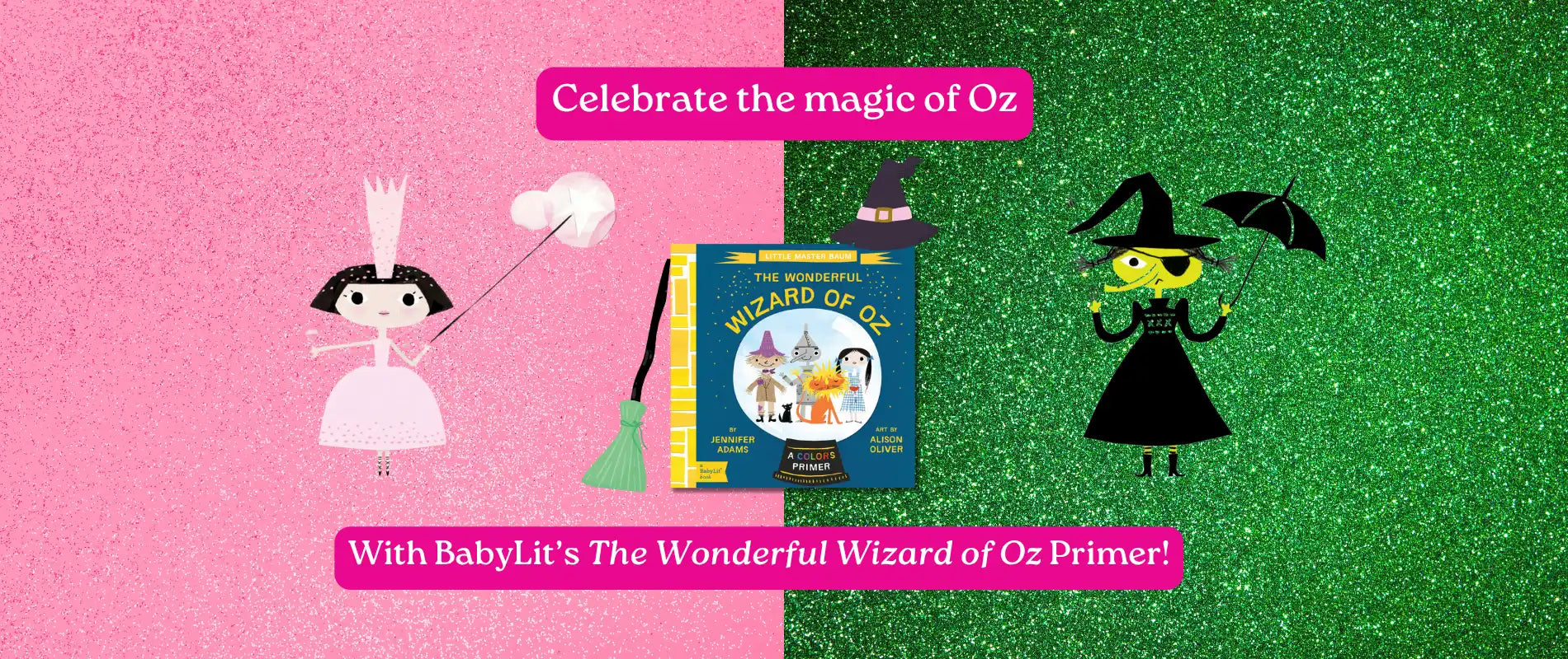 Babylit’s colorful primer book featuring ’the wonderful wizard of oz.’
