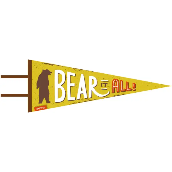 Bear It All (large pennant) - Spumoni - Trade