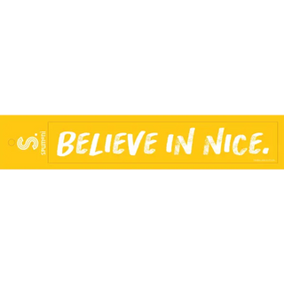 Believe in Nice Bumper Sticker - Spumoni - Trade