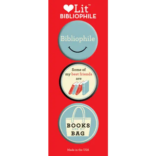 Bibliophile 3-Button Assortment - LoveLit - Trade