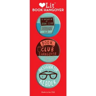 Book Hangover 3-Button Assortment - LoveLit - Trade