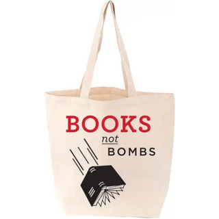 Books not Bombs Tote - LoveLit - _inventoryItem