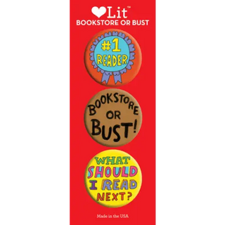 Bookstore or Bust 3-Button Assortment - LoveLit - Trade