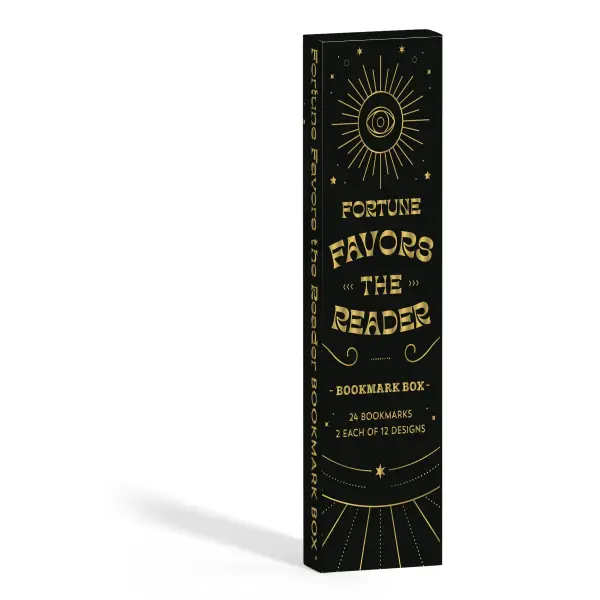 Fortune Favors the Reader Bookmark Box - Gibbs Smith Gift