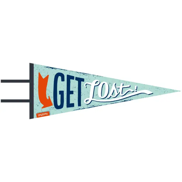 Get Lost (large pennant) - Spumoni - Trade