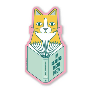 I’m Reading Right Meow Sticker