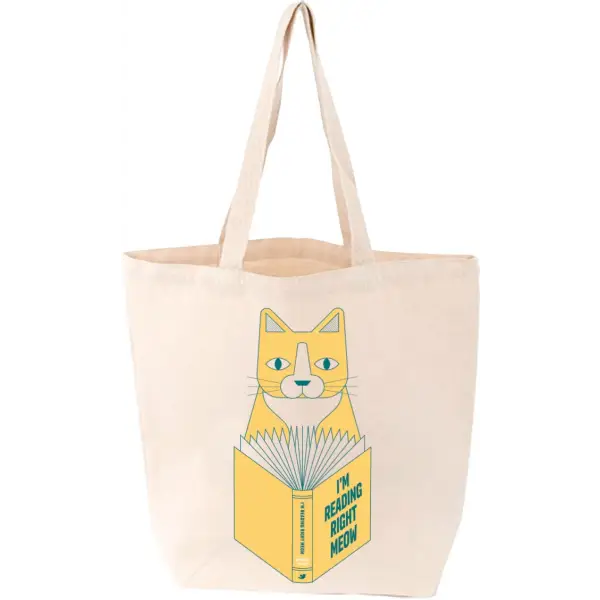 I’m Reading Right Meow Tote