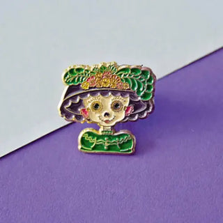 La Catrina Enamel Pin