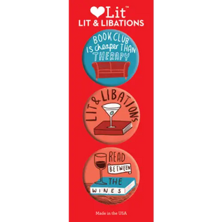 Lit & Libations 3-Button Assortment - LoveLit - Trade