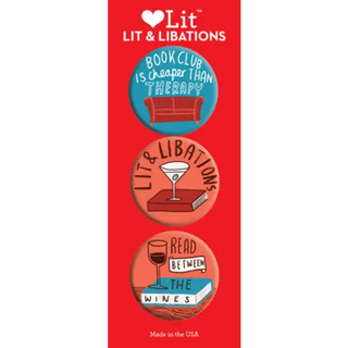 Lit & Libations 3 - Button Assortment - LoveLit Trade