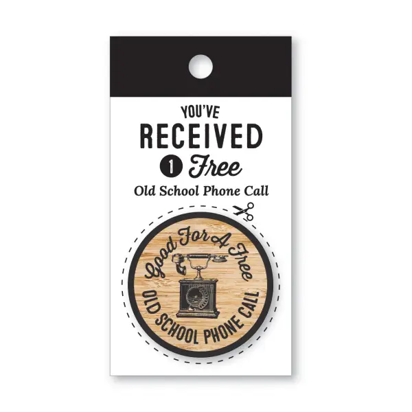 Old-School Phone Call Wooden Nickel - Spumoni - Trade