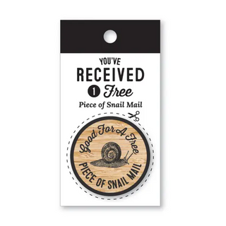 Piece of Snail Mail Wooden Nickel - Spumoni - Trade