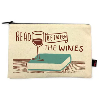 Read Between the Wines Pencil Pouch - LoveLit - Trade