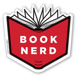 Red Book Nerd Sticker