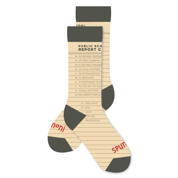 Report Card (School Rules Socks) - Spumoni - Trade