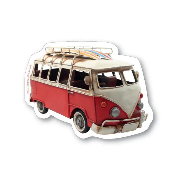 Surf’s Up Surf Bus Sticker - Spumoni - Trade