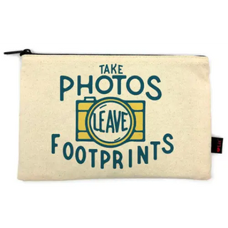 Take Photos Leave Footprints Pencil Pouch - LoveLit - Trade