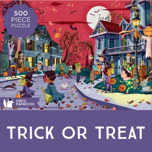 Trick or Treat Puzzle 500 Piece - Gibbs Smith Gift - Trade