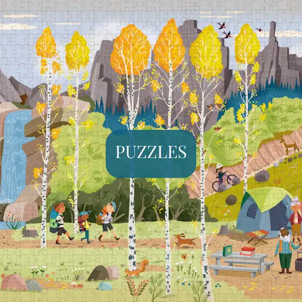 A vibrant autumn landscape jigsaw puzzle.