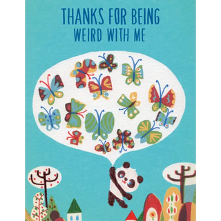 Weird With Me (Palentines Hangable Postcard) - Spumoni