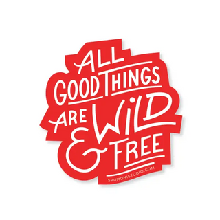 Wild and Free Sticker