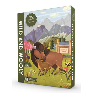 Wild and Wooly Puzzle 500 Piece - Gibbs Smith Gift - Puzzle