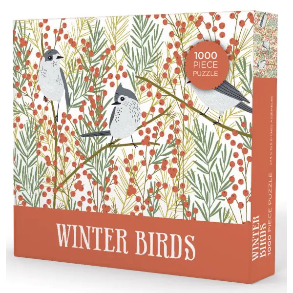 Winter Birds Puzzle 1000 Piece - Gibbs Smith Gift