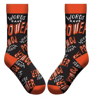 Words Have Power Socks